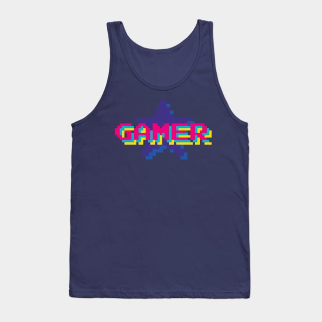 Gamer Star Tank Top by Dellan